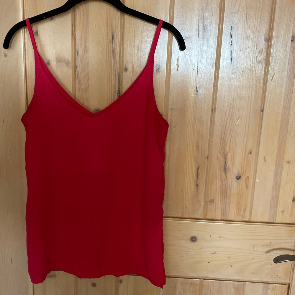 Silk lace tank